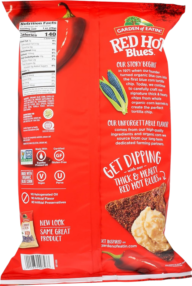Red Hot Blues Corn Tortilla Chips