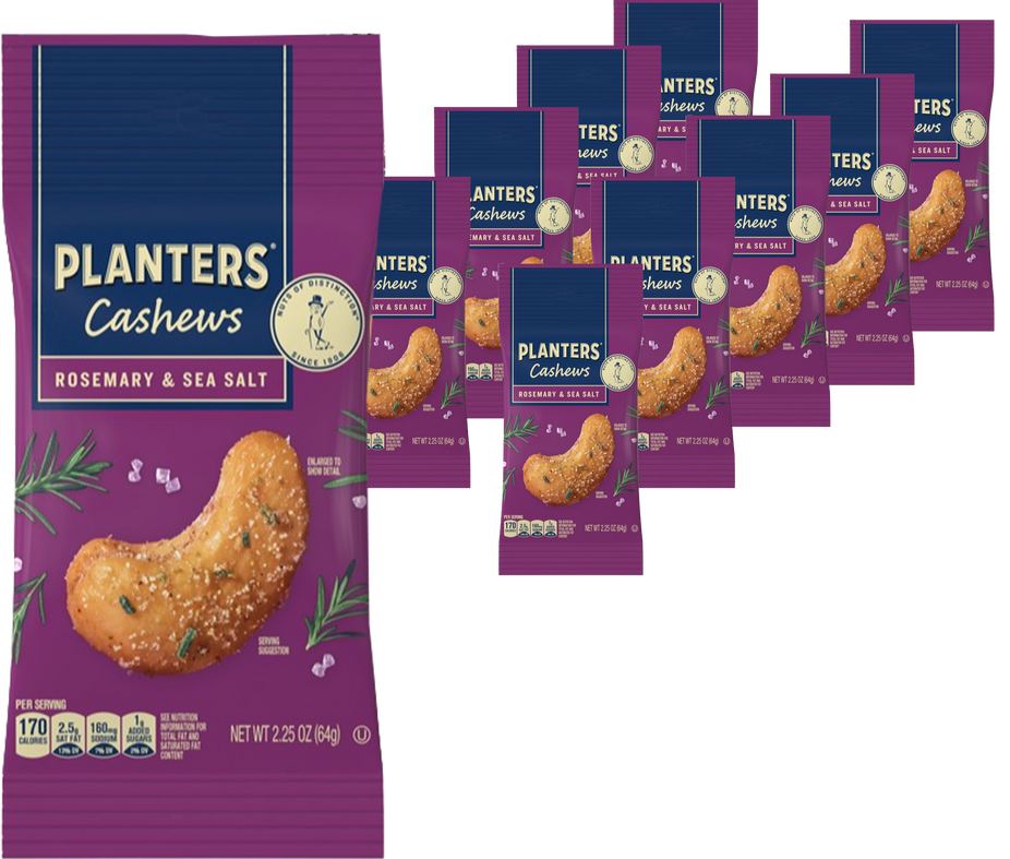 Rosemary & Sea Salt Cashews (10 Pack)