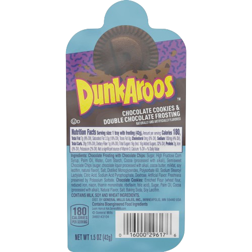 Nutrition Information - DunkAroos - Chocolate Cookies & Double Chocolate Frosting (12 Pack)
