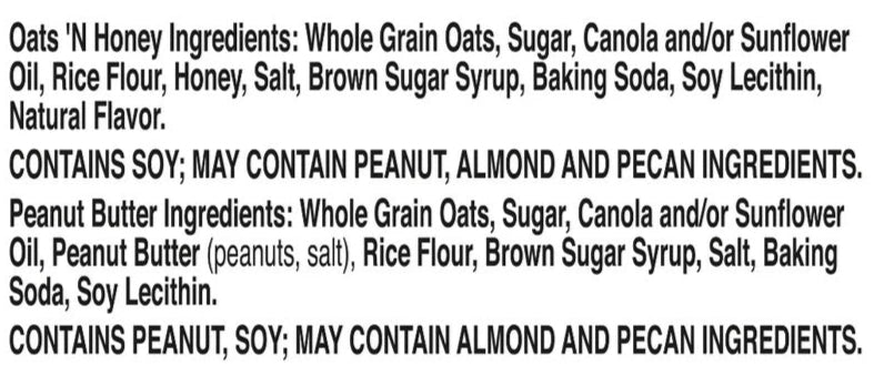 Crunchy Oats And Honey Peanut Butter Variety Pack (24 CT)