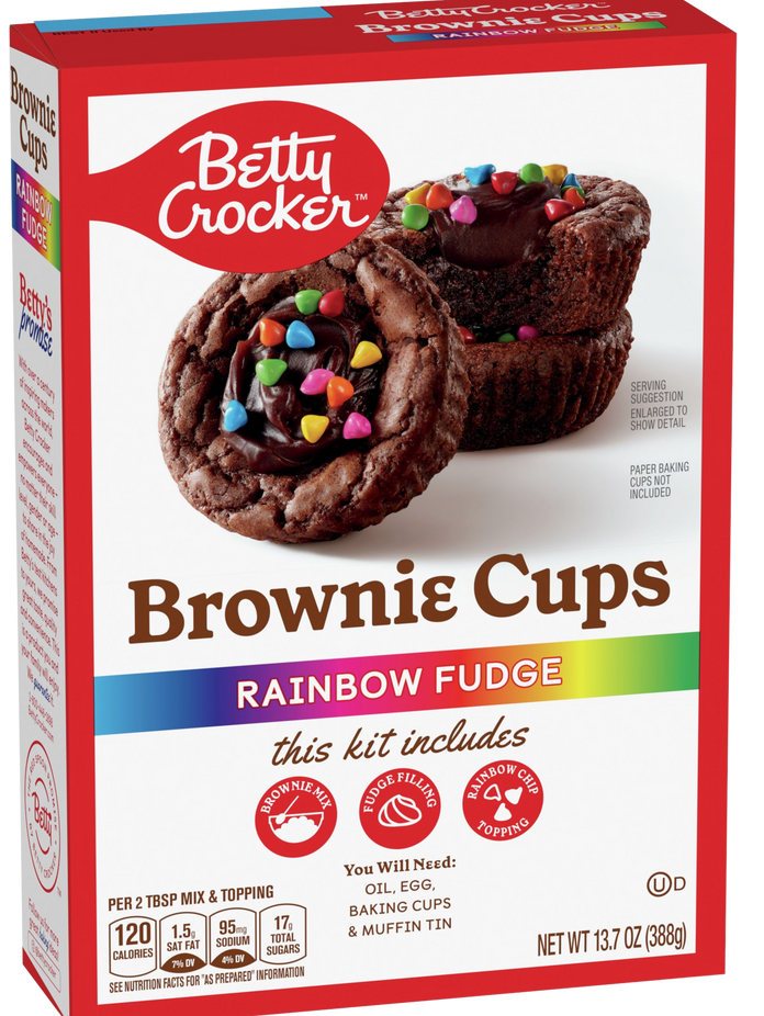 Brownie Cups Baking Mix - Rainbow Fudge