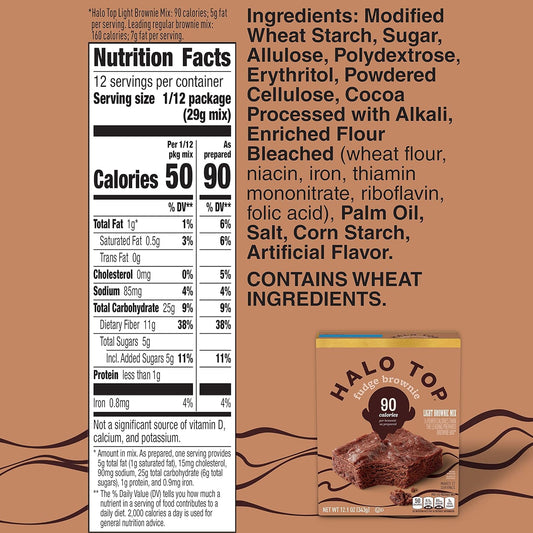 Nutrition Information - Fudge Brownie Mix