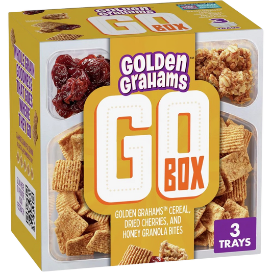 Golden Grahams Cereal, Dried Cherries, and Honey Granola Bites - Go Box (3 Trays)