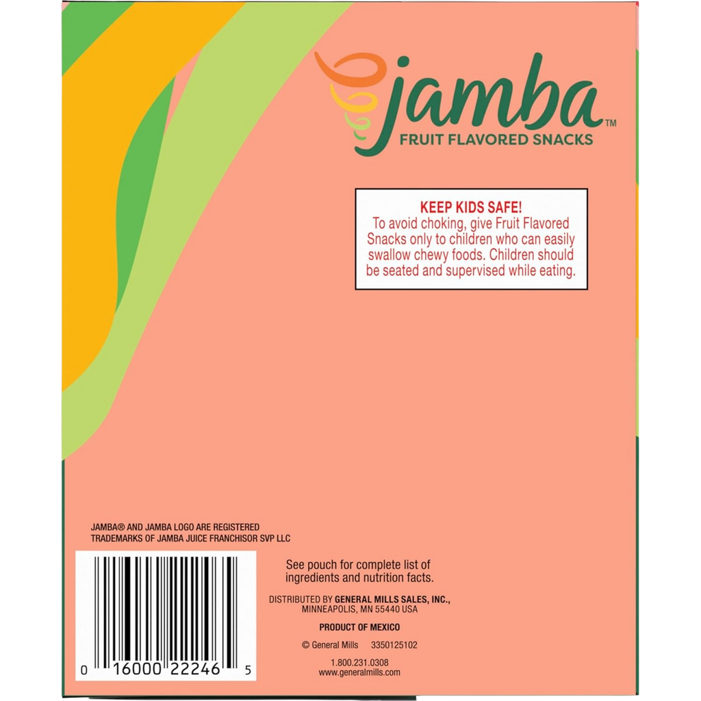 JAMBA Fruit Snacks Strawberry Surfrider King Size (12CtT – Martie