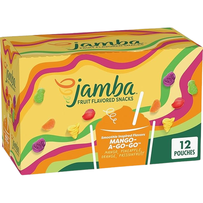 JAMBA Fruit Snacks Mango A Go Go King Size (12 CT) – Martie