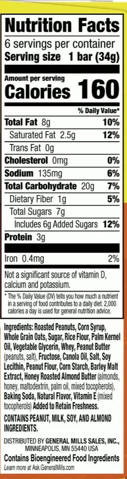Sweet & Salty Granola Bars Peanut (6 CT)