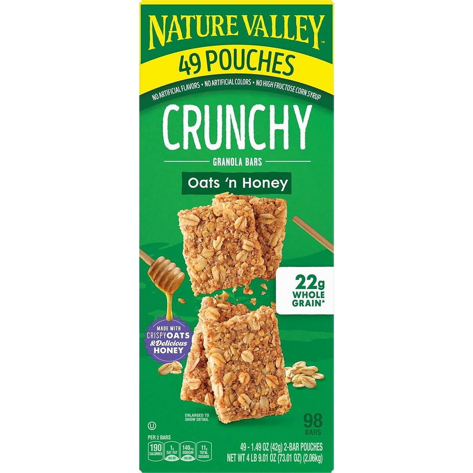 Oats ‘n Honey Crunchy Granola Bars (49 CT)