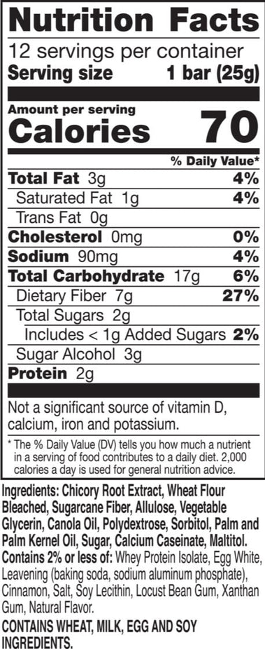 Baked Bars Cinnamon Coffee Cake (4 Pack of 12 CT)