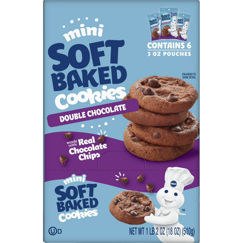Mini Double Chocolate Soft-Baked Cookies (6 CT)