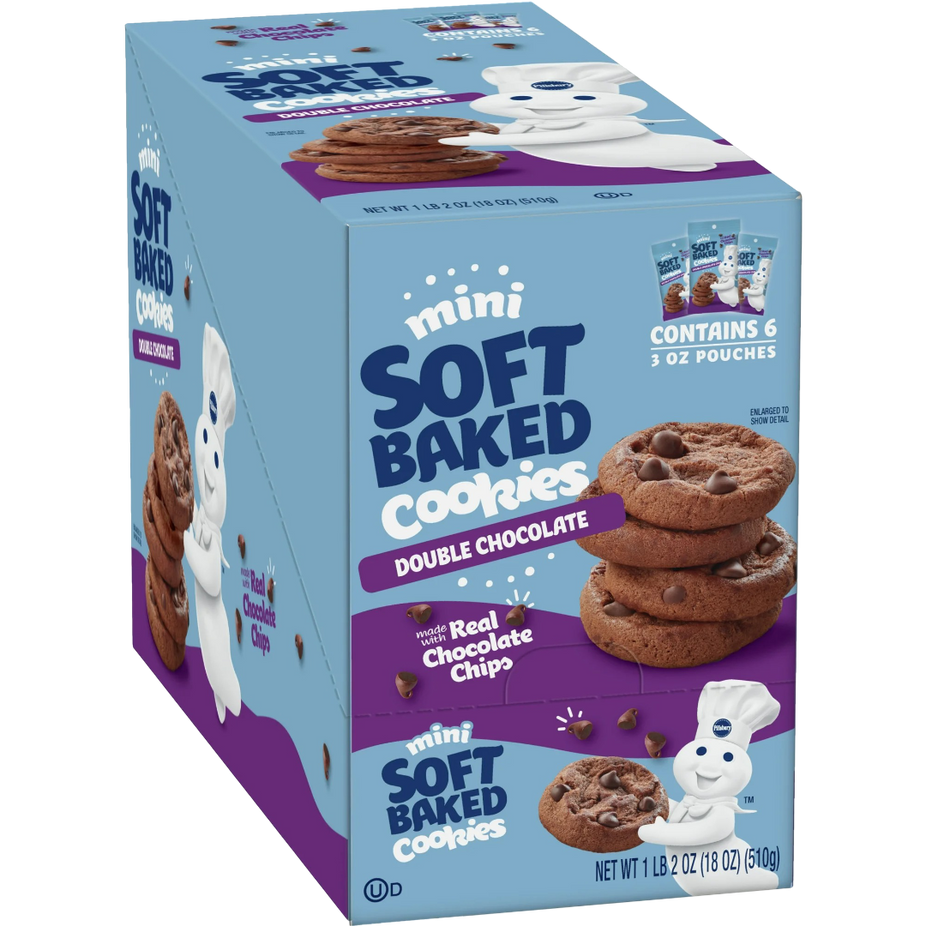 Mini Double Chocolate Soft-Baked Cookies (6 CT)
