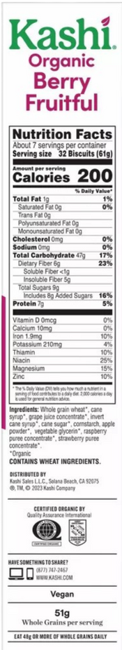 Organic Berry Fruitful Cereal