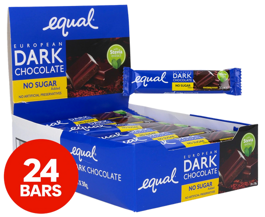 Sugar Free Dark Chocolate Bars (24 Pack)