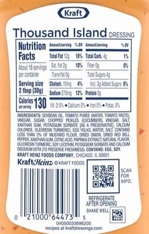 Kraft Thousand Island Dressing – Martie
