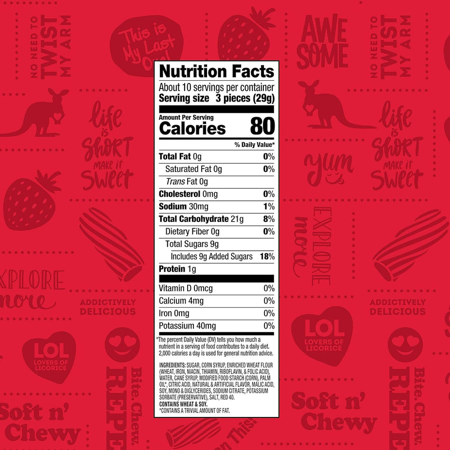 Red Licorice Classic Candy