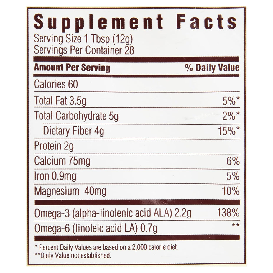 Organic Omega-3 & Fiber Whole Chia Seed