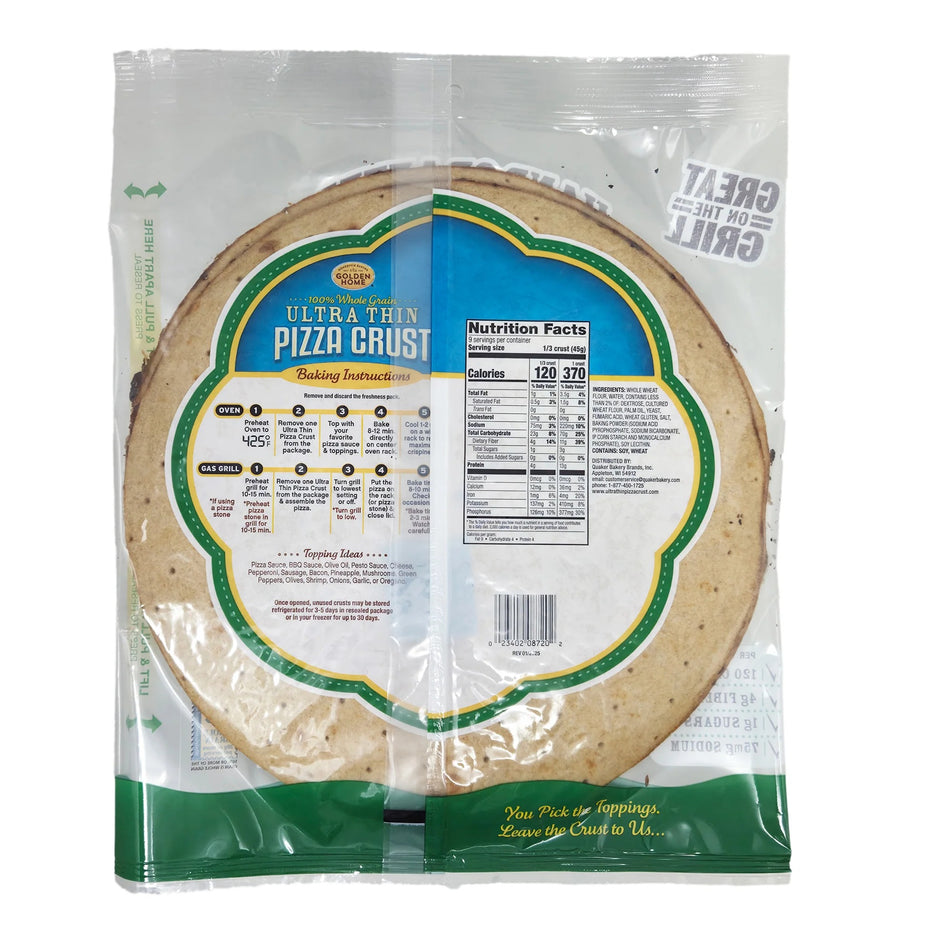 Whole Grain Ultra Think Pizza Crust 12 Inch