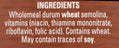 Fusilli No. 34 Whole Wheat Pasta
