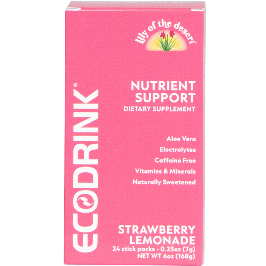 EcoDrink Nurtient Support - Strawberry Lemonade (24 CT)