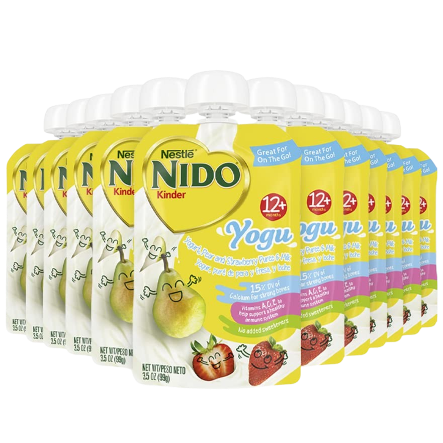 Nido Yogu Yogurt, Strawberry Puree and Milk (12 Pack)