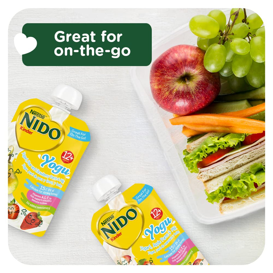 Nido Yogu Yogurt, Strawberry Puree and Milk (12 Pack)