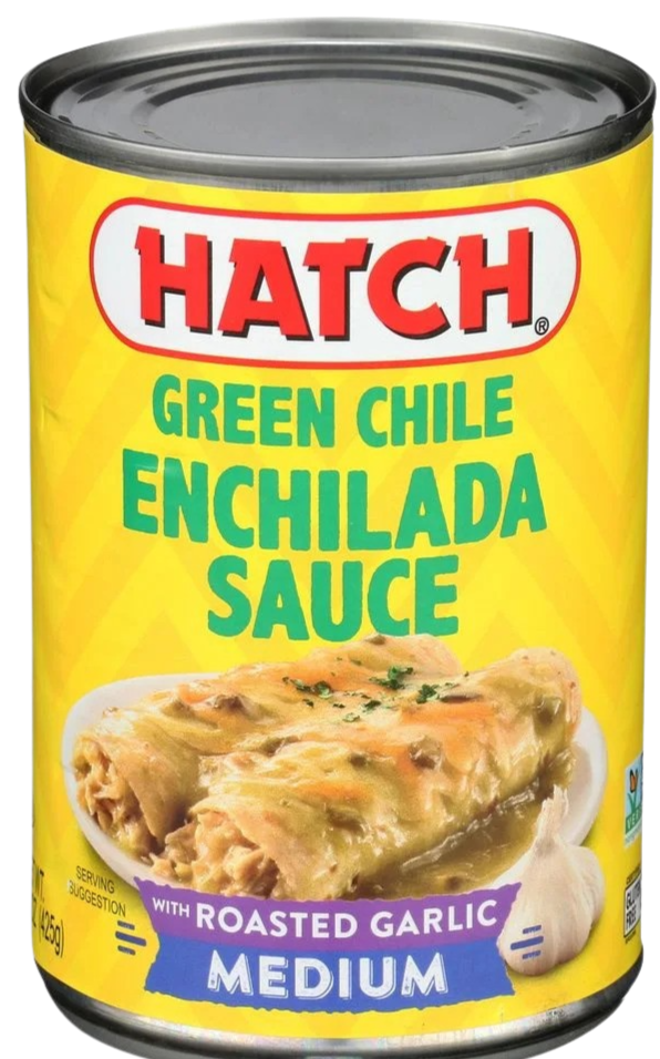 Green Chile Enchilada Sauce with Roasted Garlic