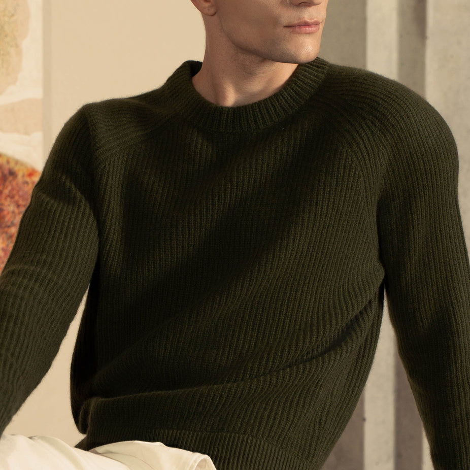 Aidan Chunky Cashmere Crewneck