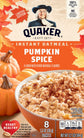Pumpkin Spice Instant Oatmeal (8 Packets)