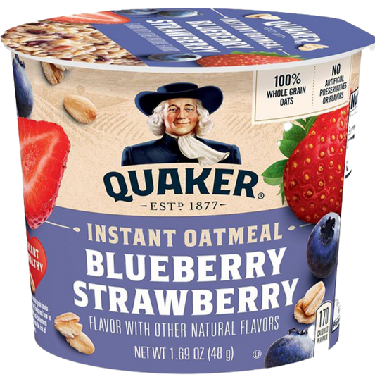 Blueberry Strawberry Instant Oatmeal Cups (12 Pack)