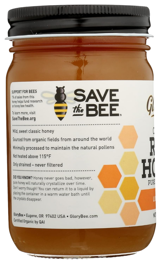 Light & Mild Organic Raw Honey