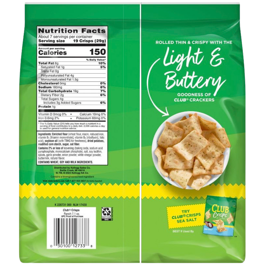 Baked Snacks Crisps - Ranch