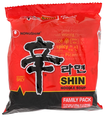 Shin Ramyun Spicy Ramen Noodle (4 CT)