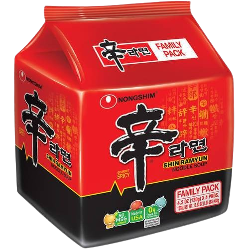 Shin Ramyun Spicy Ramen Noodle (4 CT)