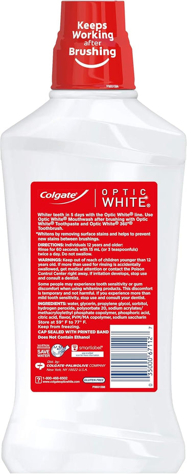 Optic White Whitening Mouthwash - Fresh Mint