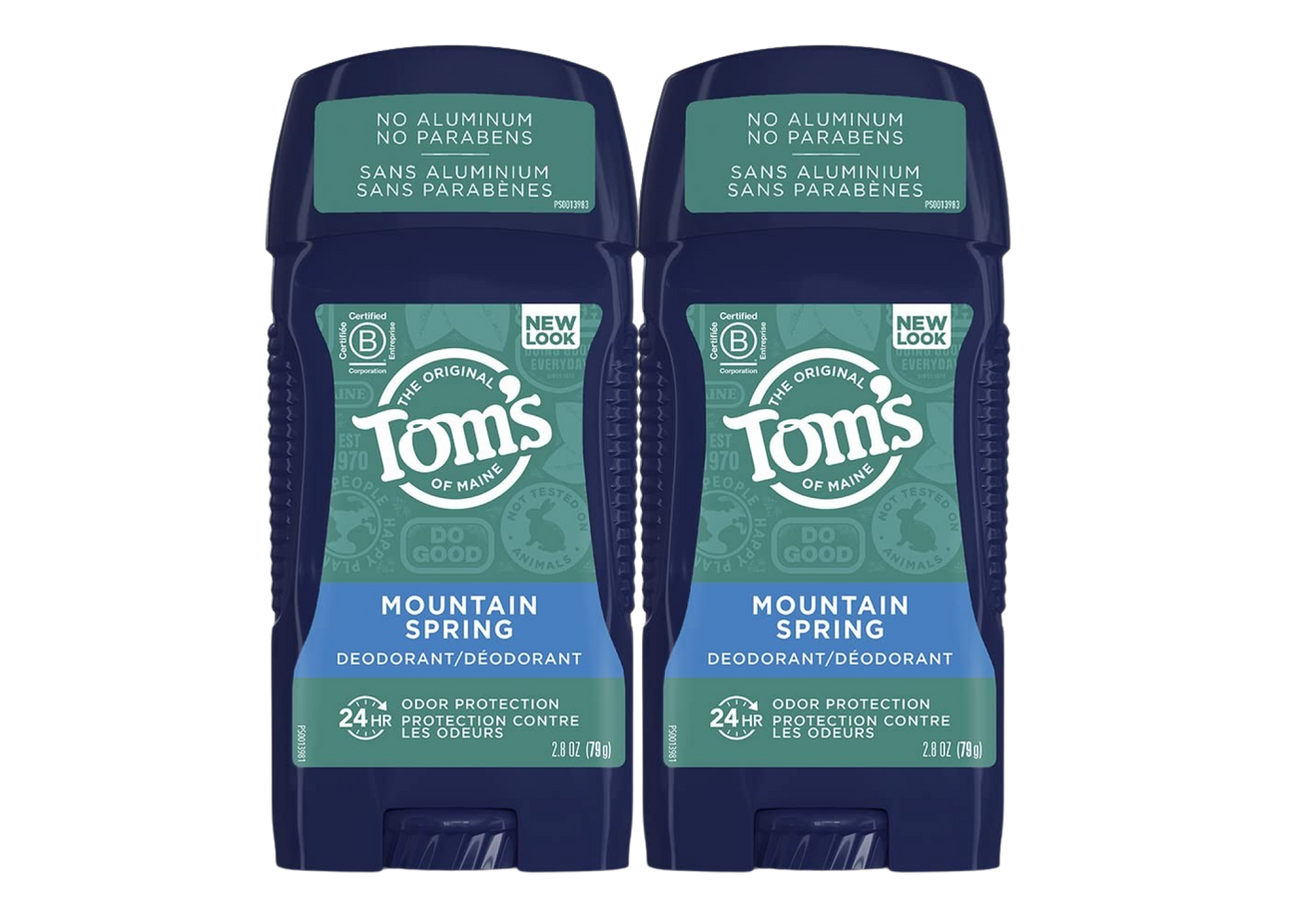 Mountain Spring Mens Long Lasting Deodorant (2 Pack)