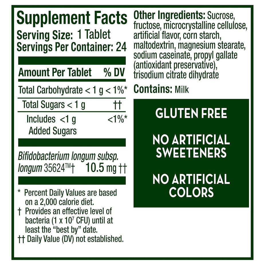 Probiotic Digestive Support Chewable Tablets - Banana/Strawberry (24 CT)