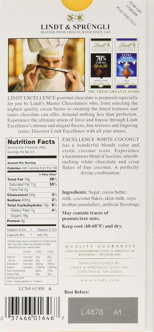 Excellence White Coconut Chocolate