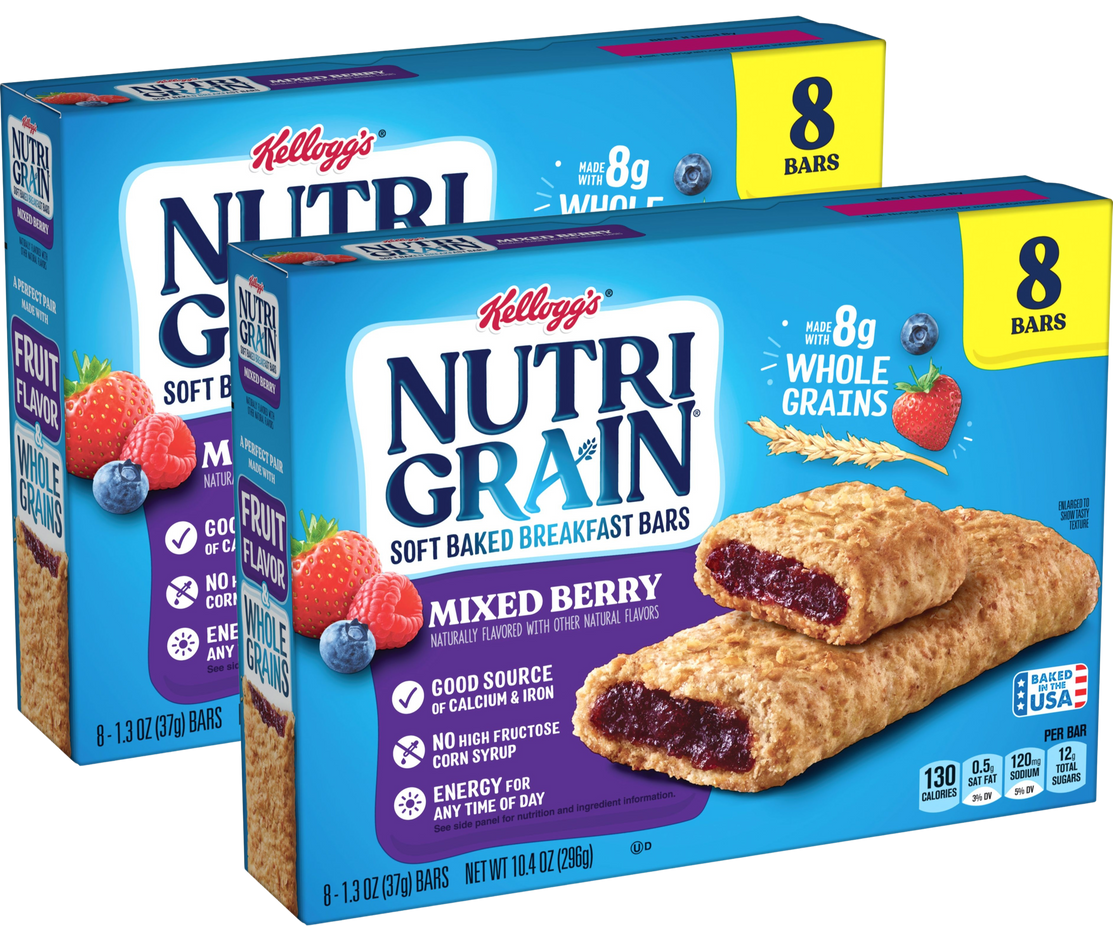 Soft Baked Breakfast Bars - Mixed Berry (2 Pack)