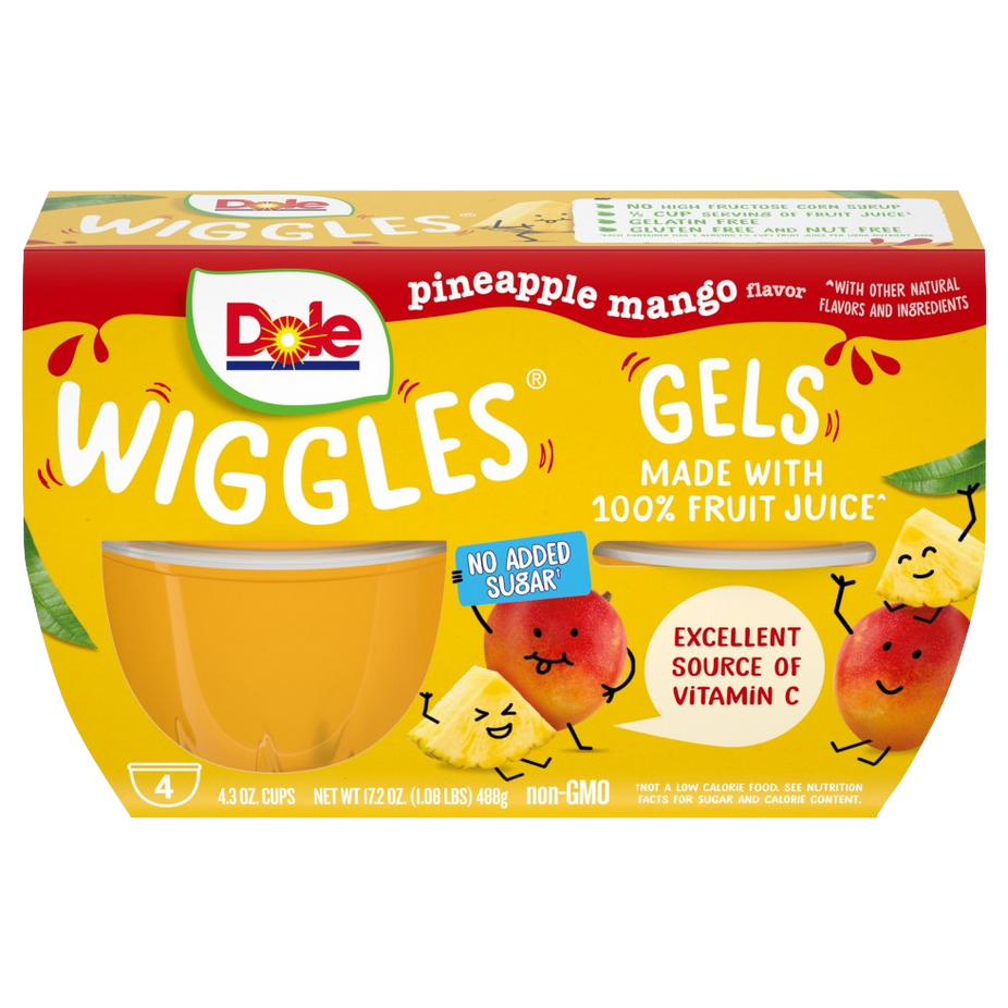 Pineapple Mango Wiggles Fruit Juice Gels (4 CT)