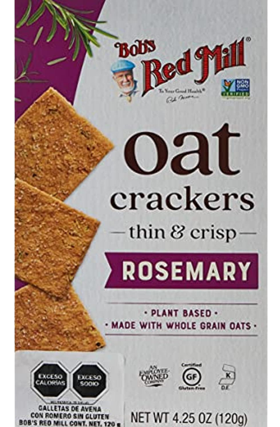Rosemary Oat Crackers