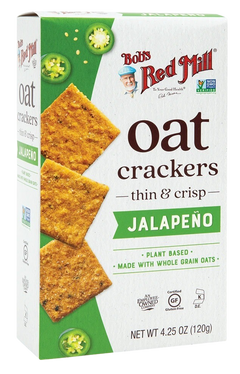 Jalapeno Oat Crackers