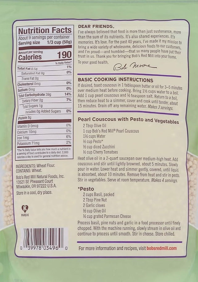 Traditional Pearl Couscous