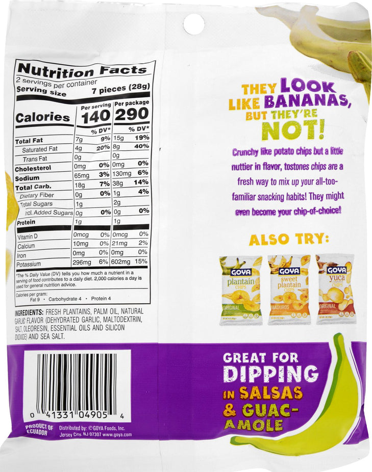 Garlic Tostones Chips (Snack Bag)