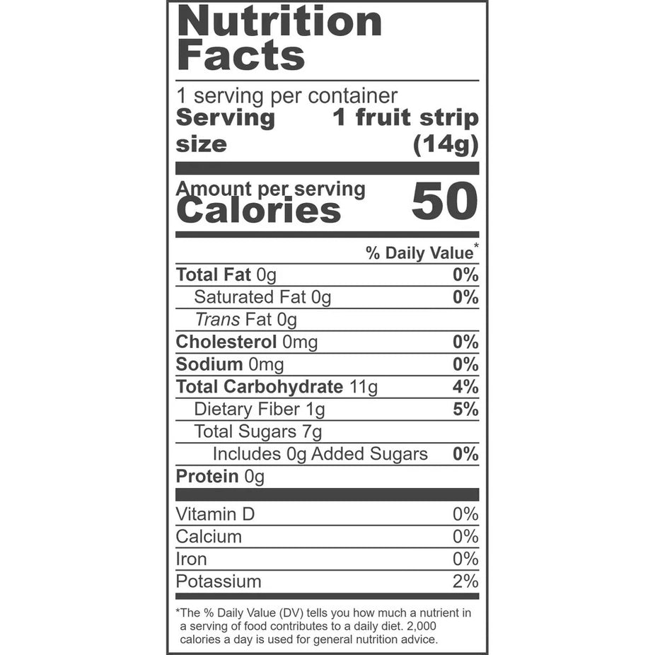 Raspberry Fruit Strips (30 Pack)