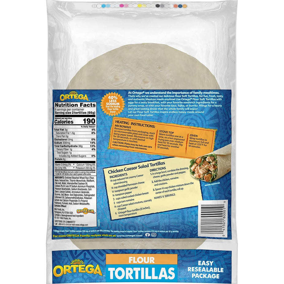6-Inch Flour Tortillas (12 CT)