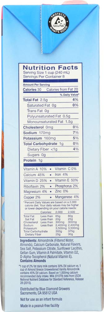 Unsweetened Vanilla Almond Milk