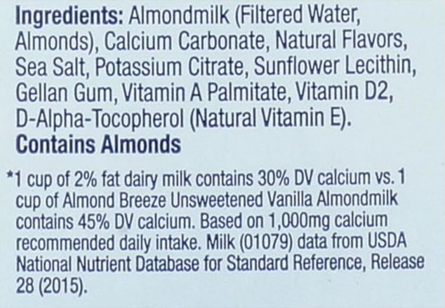 Unsweetened Vanilla Almond Milk