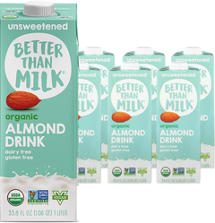 Organic Unsweetened Almond Drink (6 Pack)