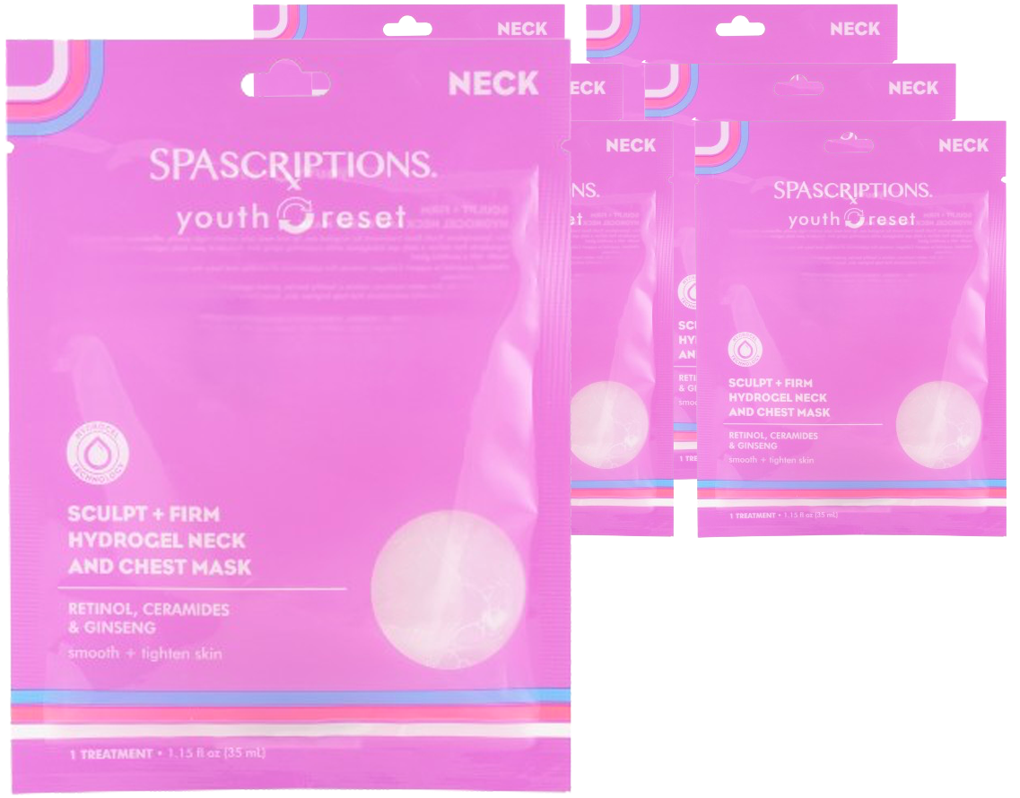 Youth Reset - Sculpt + Firm Hydrogel Neck and Chest Mask (6 CT)