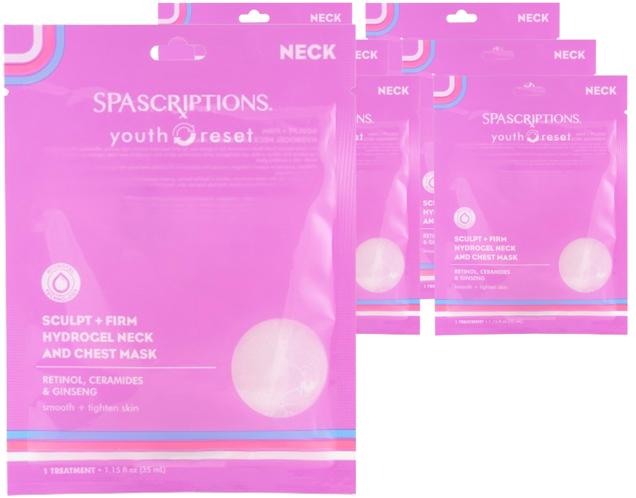 Youth Reset - Sculpt + Firm Hydrogel Neck and Chest Mask (6 CT)