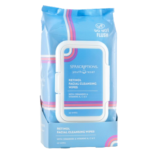 Retinol Facial Cleansing Wipes (60 CT)